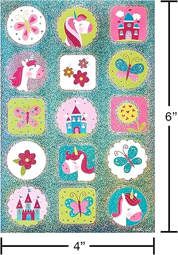 Miniatura 10 de American Greetings 867 calcomanías a granel para niños, mariposas y flores