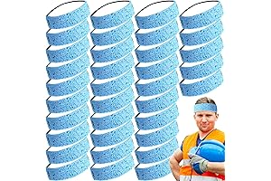 40 Disposable Sweat Bands for Head by Pasimy