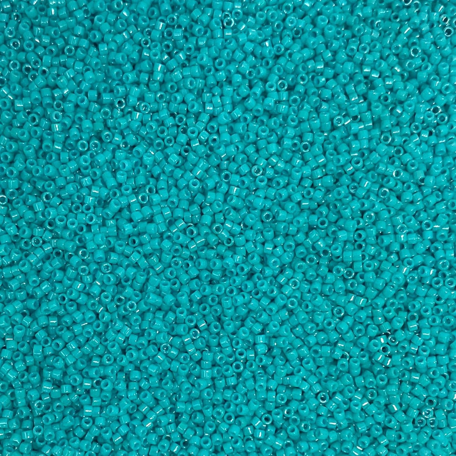 Miyuki Delica 11/0 Seed Beads - Glass Beads Bulk 5 Grams & Size 1.6mm 1000 Pieces Glass Seed Beads Turquoise (DB658)