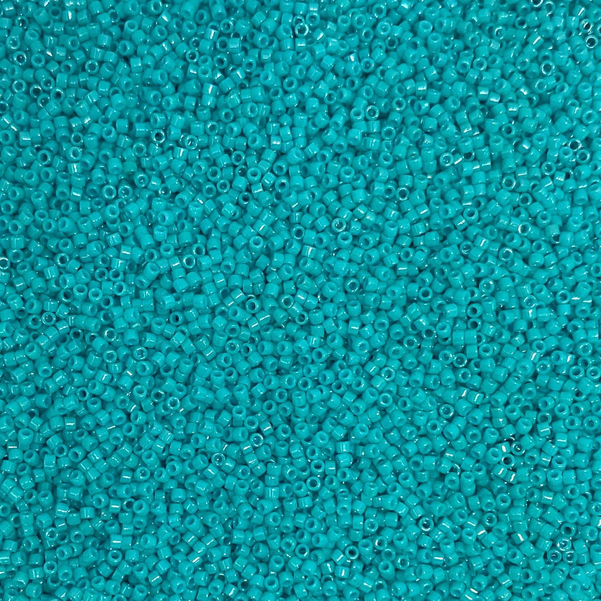 Miyuki Delica 11/0 Seed Beads - Glass Beads Bulk 5 Grams & Size 1.6mm 1000 Pieces Glass Seed Beads Turquoise (DB658)