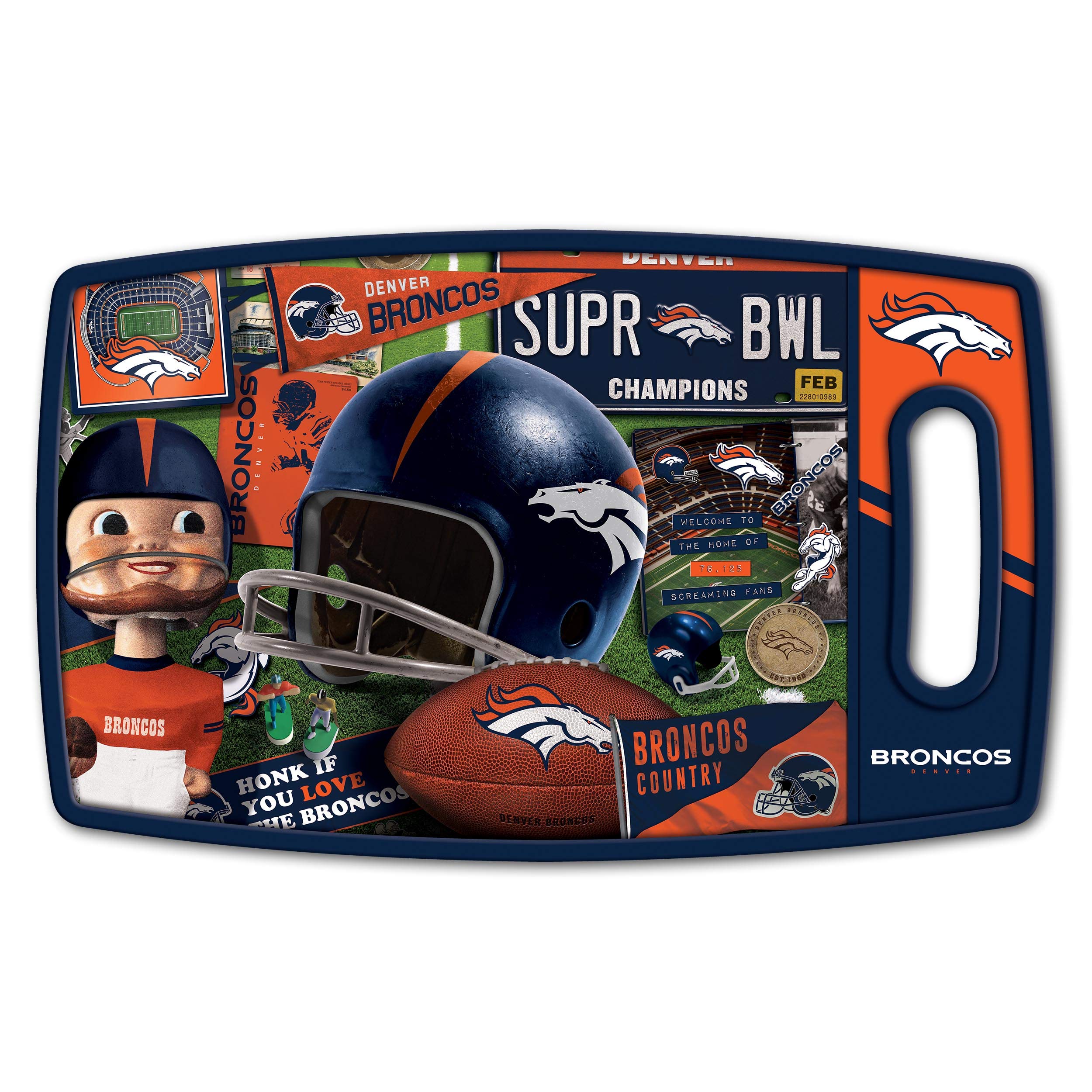 YouTheFan NFL Retro Series Cutting Board