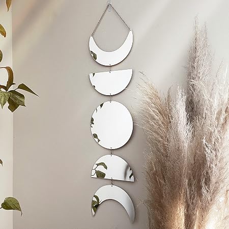 Black Snake & Crescent Moon Wall Mirror - Gothic Boho Decor For Bedroom Or Living Room - View #13