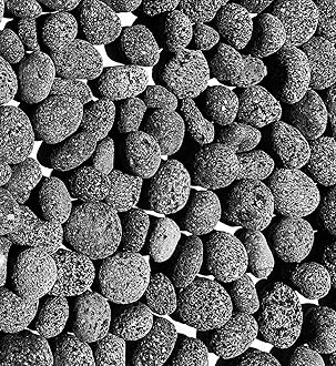 Premium Pebbles Black Lava Rocks for Fire Pit - 2 to 3 inch - 10 lbs - Gas Fireplace Rocks - Decorative Lava Stone for Indoor & Outdoor Gas Fireplace