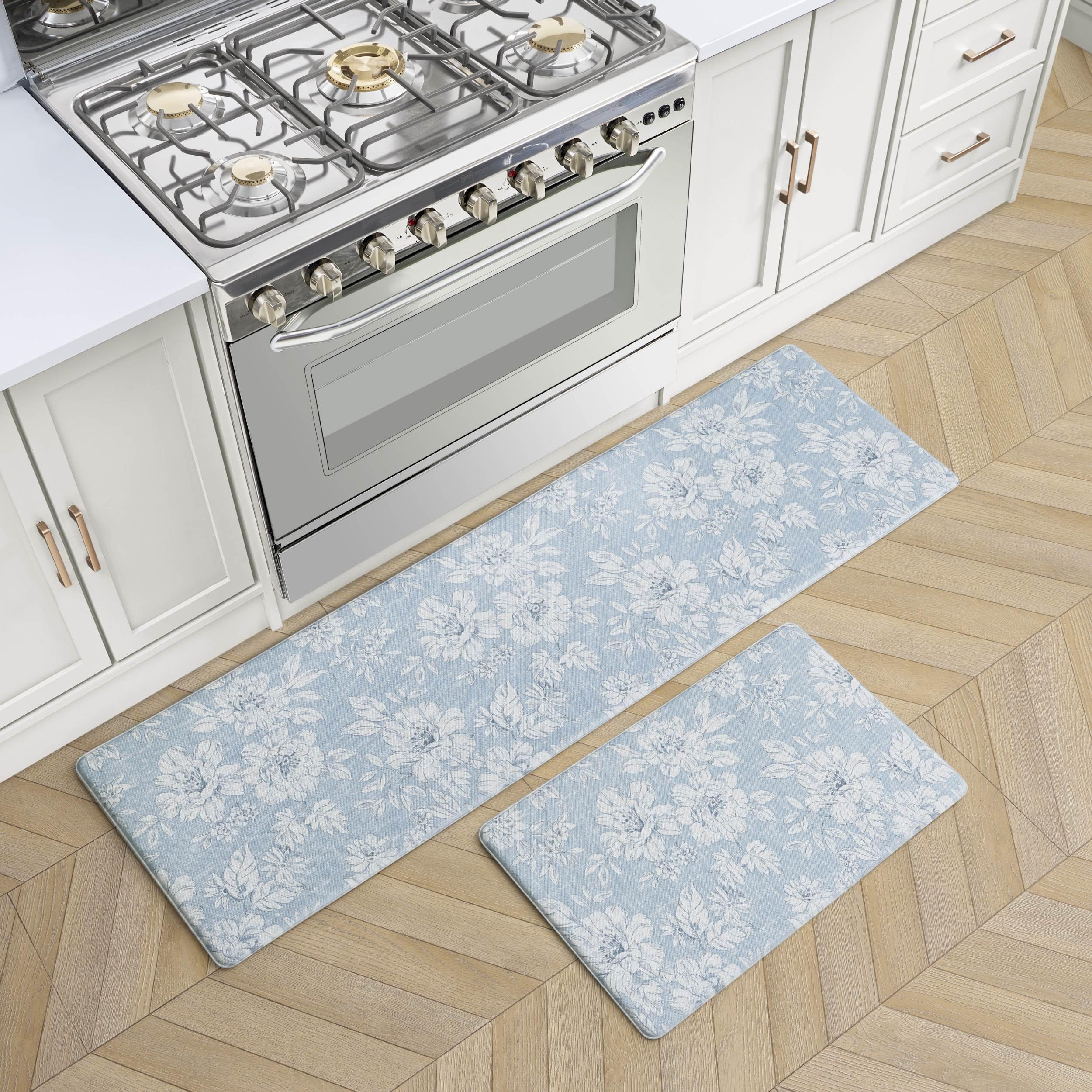 Amazon.com: Laura Ashley - Anti-Fatigue Kitchen Mat, Iris Floral