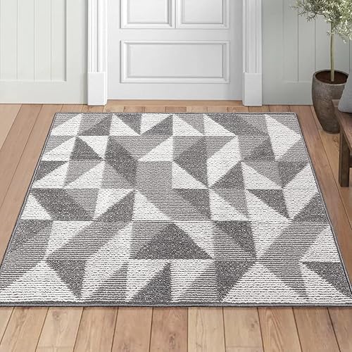 Vista 30 de Tapete para interiores de 32 x 48 pulgadas, tapete absorbente para puerta delantera y trasera, parte trasera de goma, antideslizante, atrapador