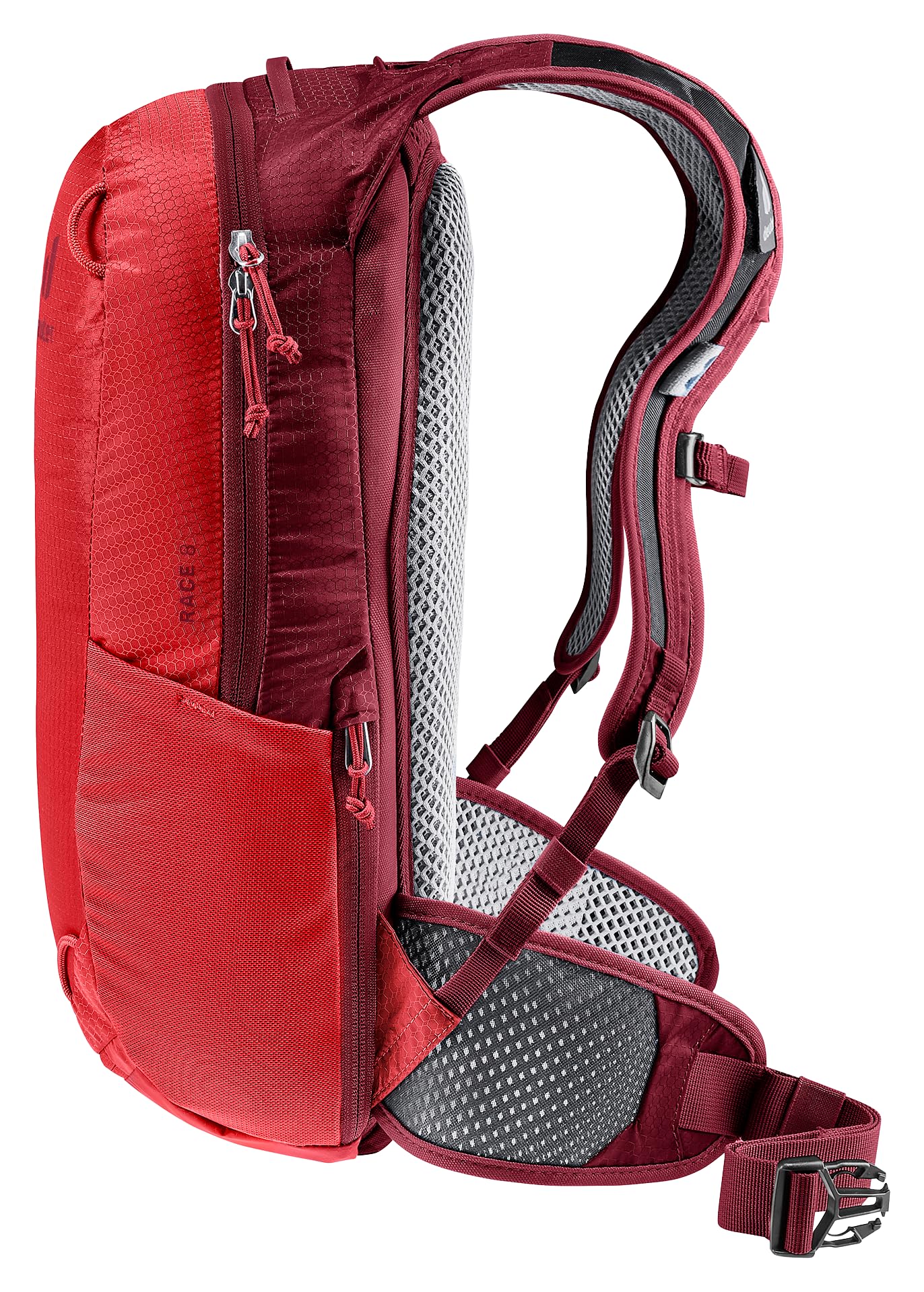Deuter Race 8 Plecak rowerowy Unisex dla dorosłych, Cherry-masala, 8 L, Minimalistyczny
