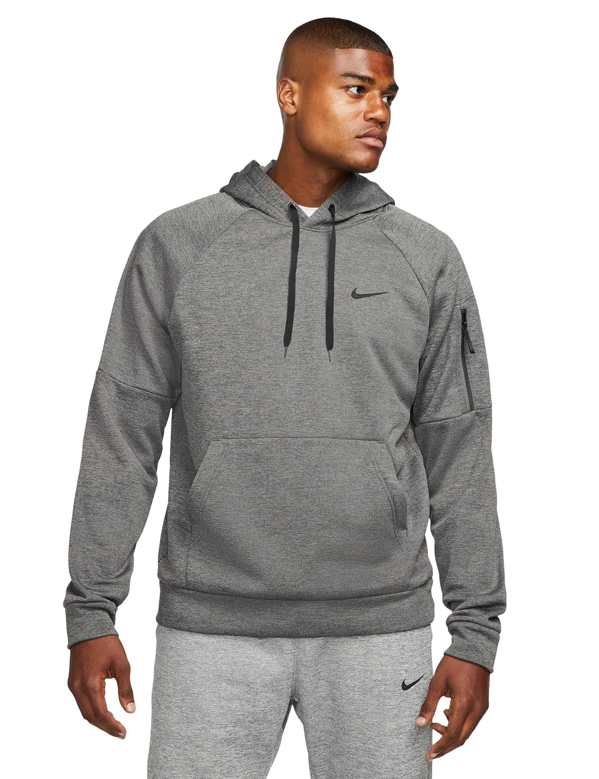 Nike Męska bluza Therma Fit bluza z kapturem zielona (XL)