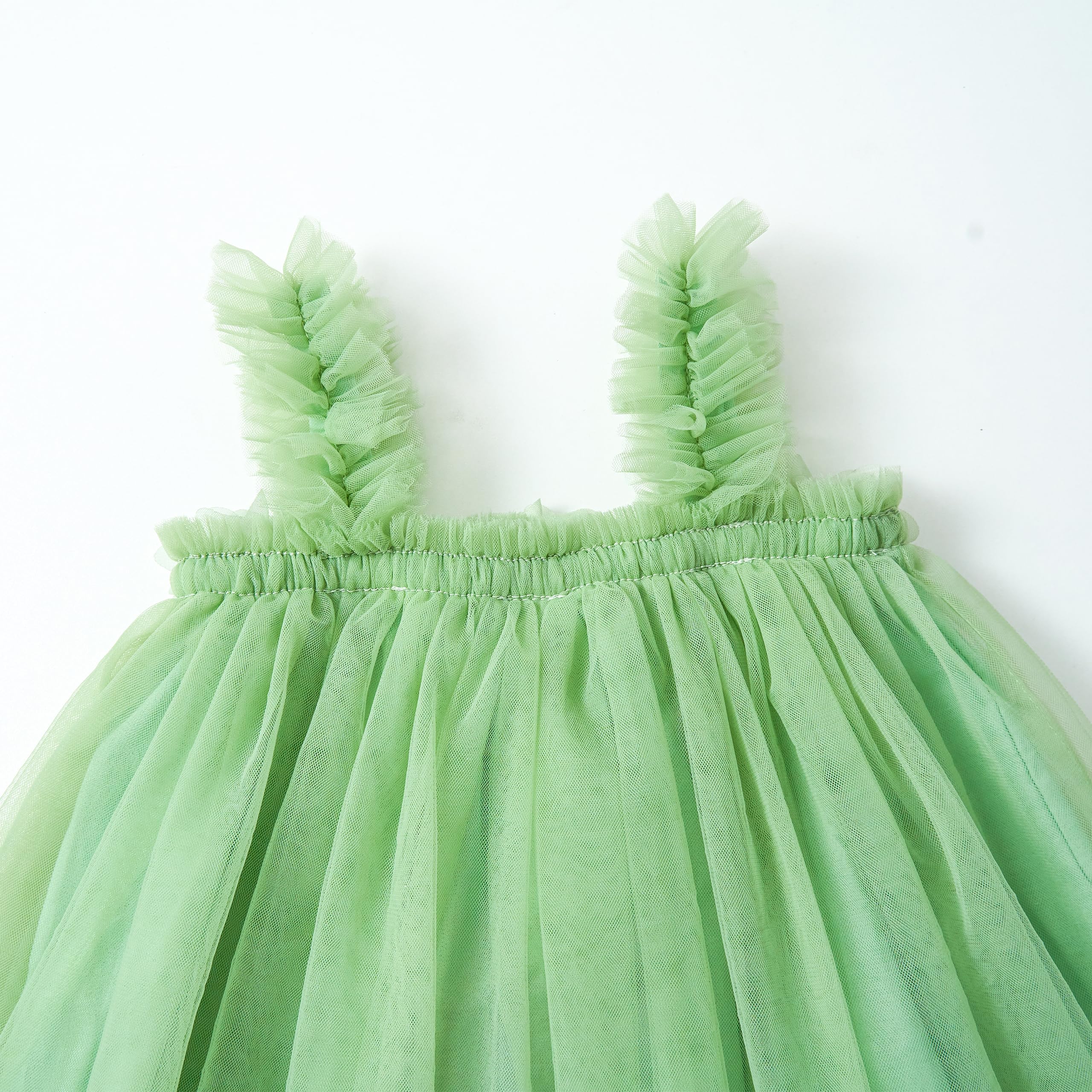Miipat Robes Bébé Fille Jeune Enfant Princesse Tulle Tutu Robe vec Ceintures de Tête Florale pour Gâteau Cassé Fête d'anniversaire Prise de Photos Mariage