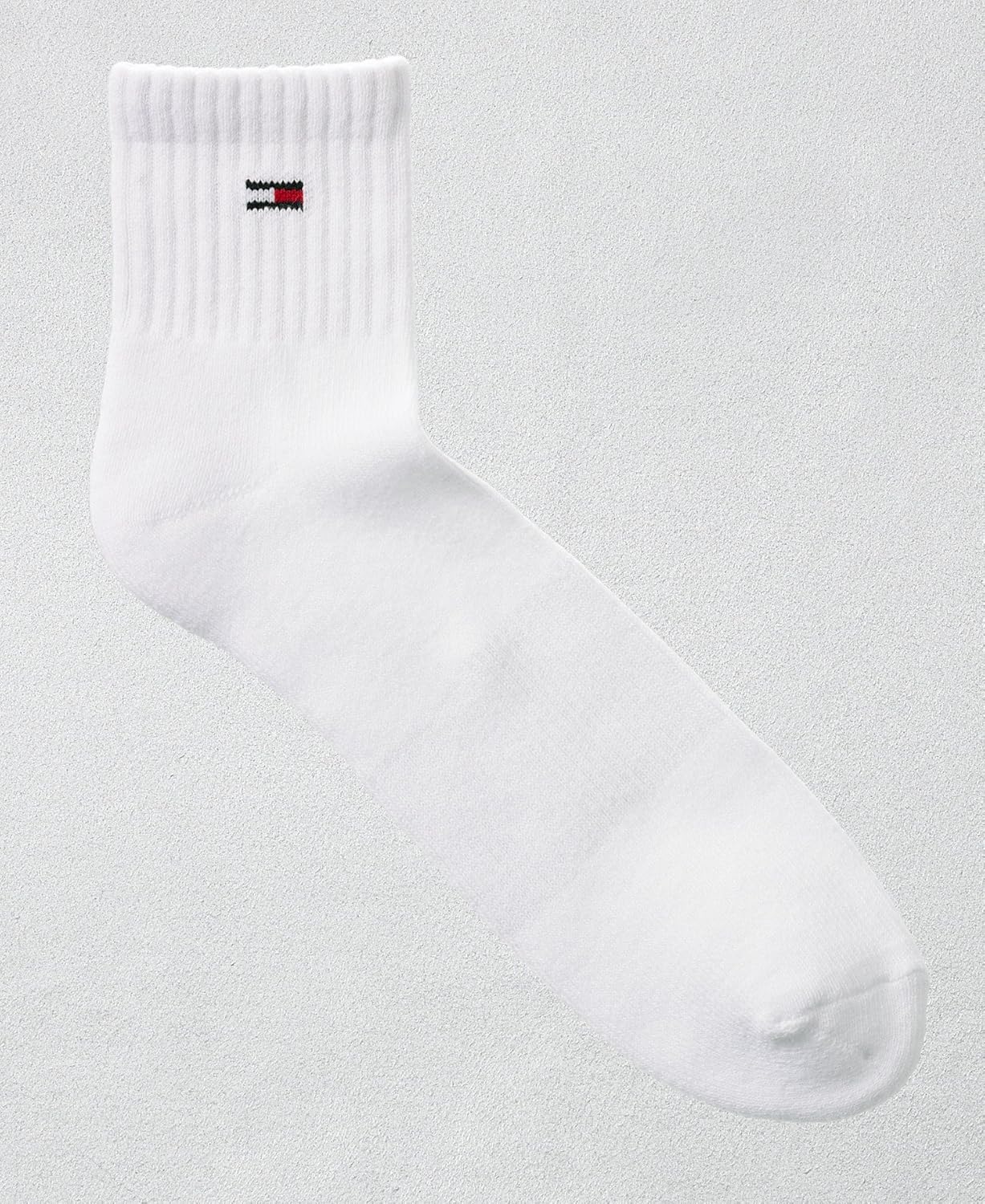 Tommy Hilfiger Men's 1/4 Top Athletic Socks, White, 3Pack 1013 at
