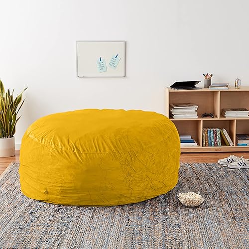 Miniatura 343 de Chill Sack - Funda para puf Microgamuza - Carbón - Solo funda,Microsuede - Chocolate - Solo funda,Microsuede - Azul marino - Solo funda,Guijarro -