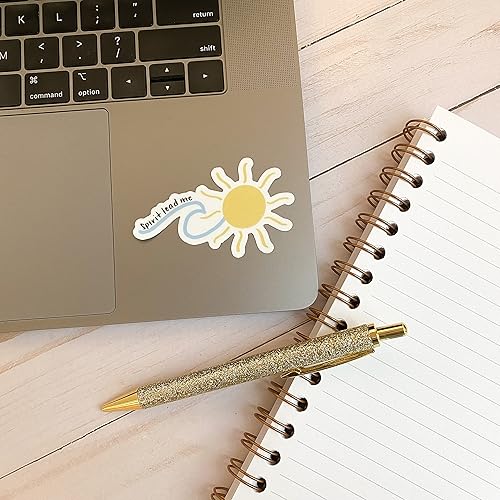 Miniatura 2 de Christian stickers about faith, God, Jesus, scripture | Waterproof vinyl decals for a Bible journal, hydro flask, laptop | Wave & sun decal