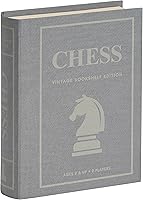 Vista 1 de WS Game Company Chess Vintage Bookshelf Edition, Classic Strategy Game Set in Linen Wrapped Book Box & Slipcase - Full Size Folding Board, Wooden