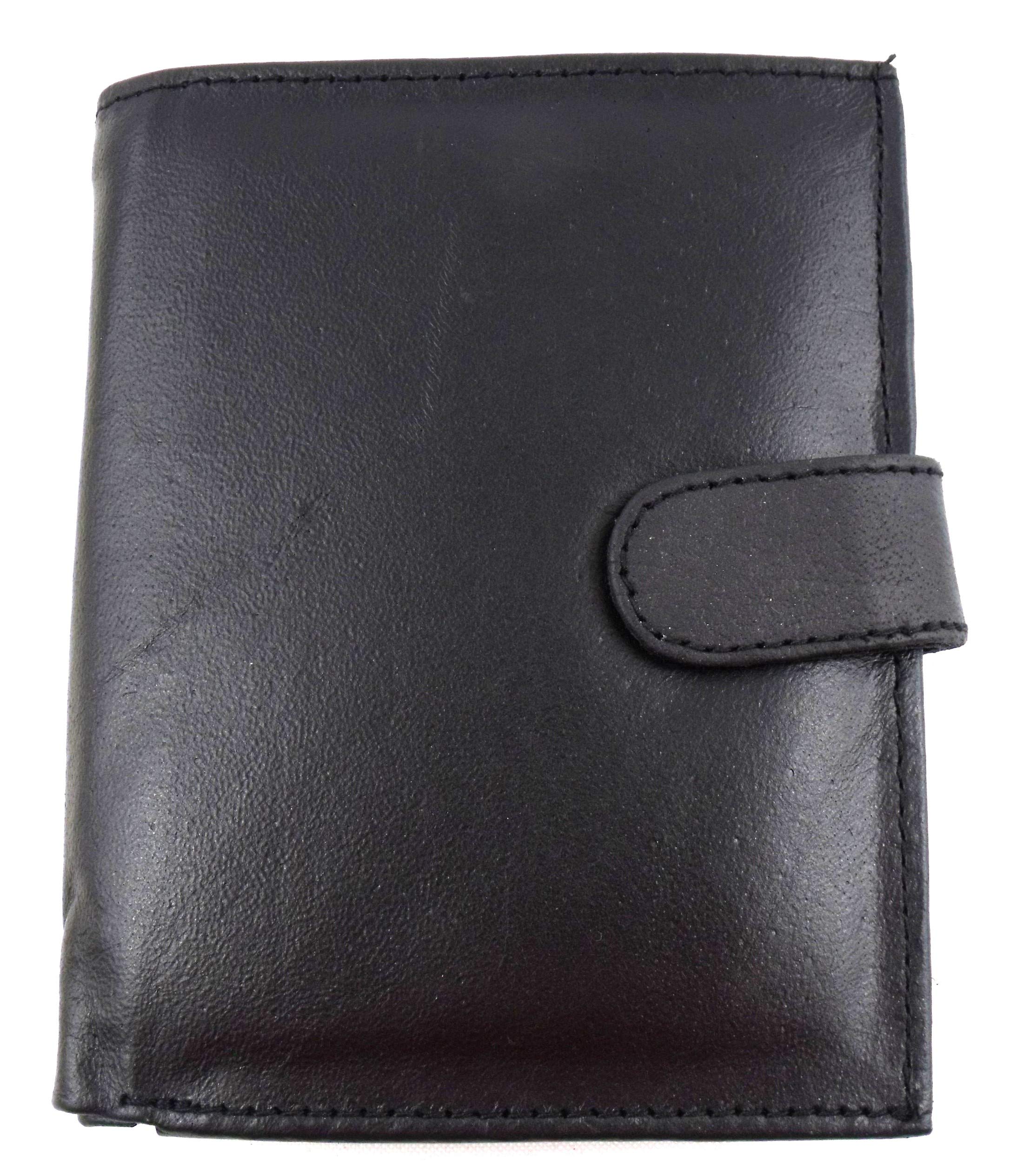 Leather Emporium Mens Soft Black Leather Wallet