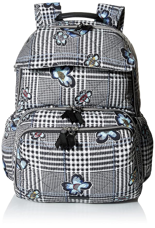 Vera Bradley Womens Performance Twill Backpack Baby Diaper Bag Bedford Plaid One Size