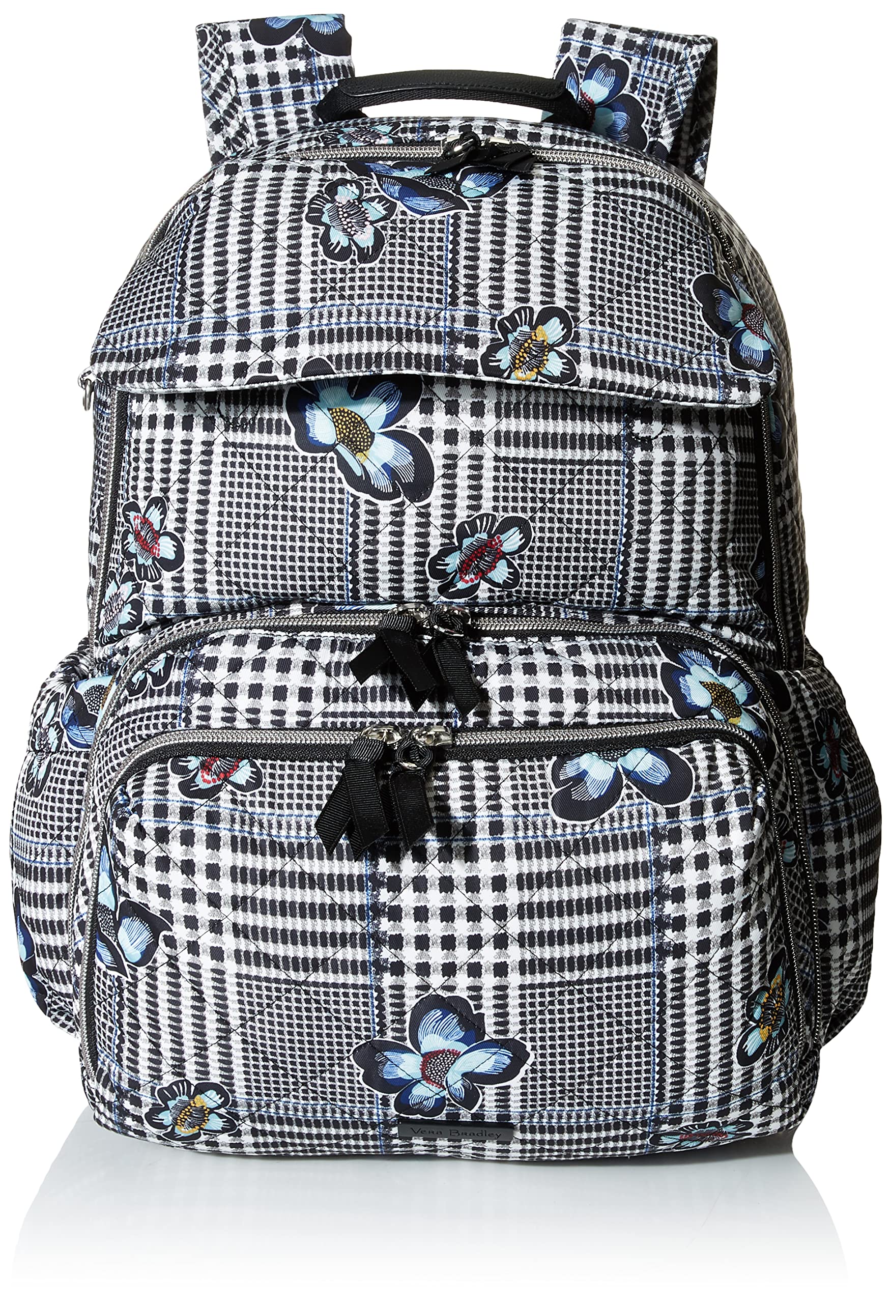 Vera Bradley Womens Performance Twill Backpack Baby Diaper Bag Bedford Plaid One Size