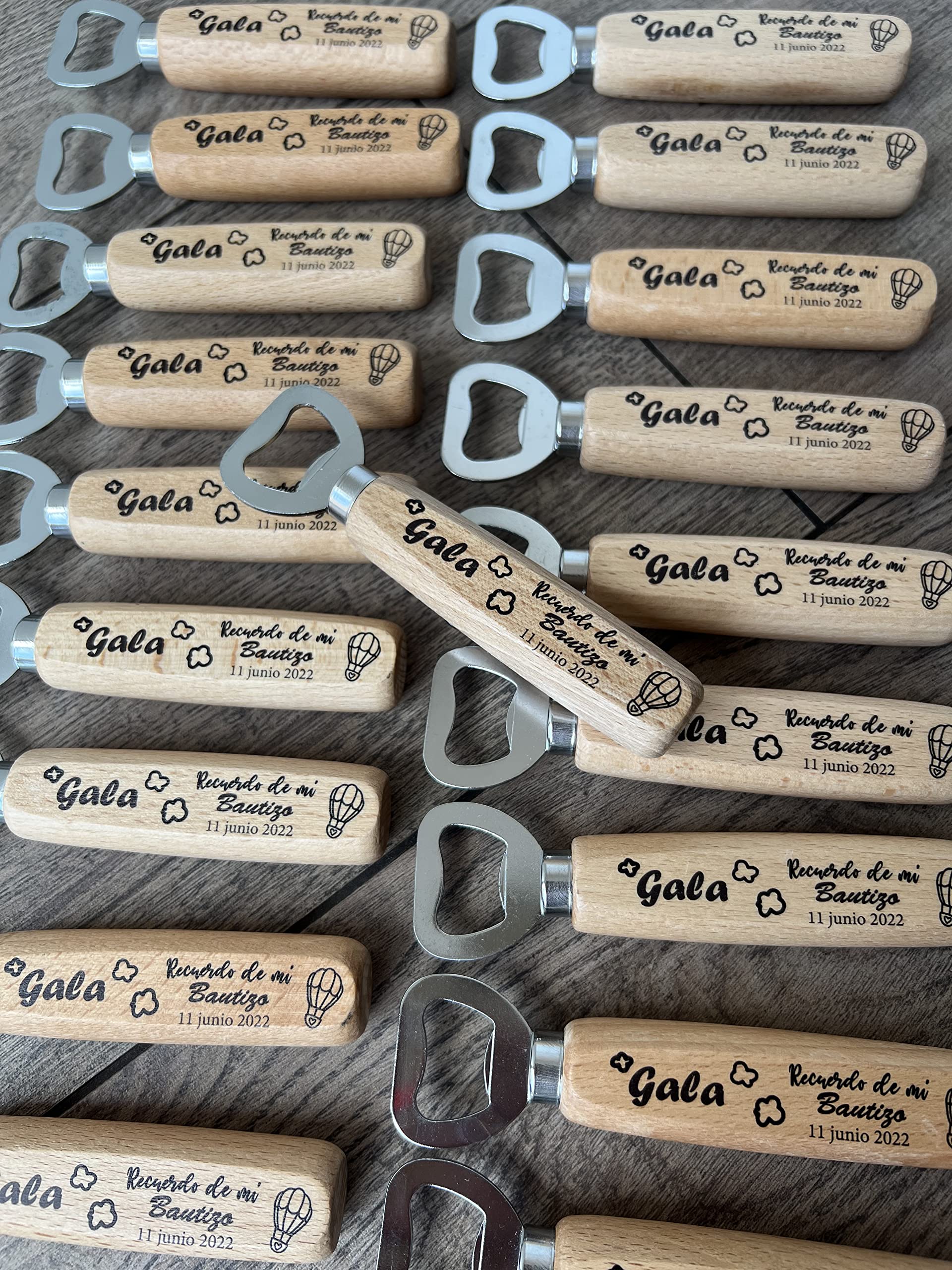 Abrebotellas clásico personalizado con nombre o logotipo, imanes personalizados, regalo original