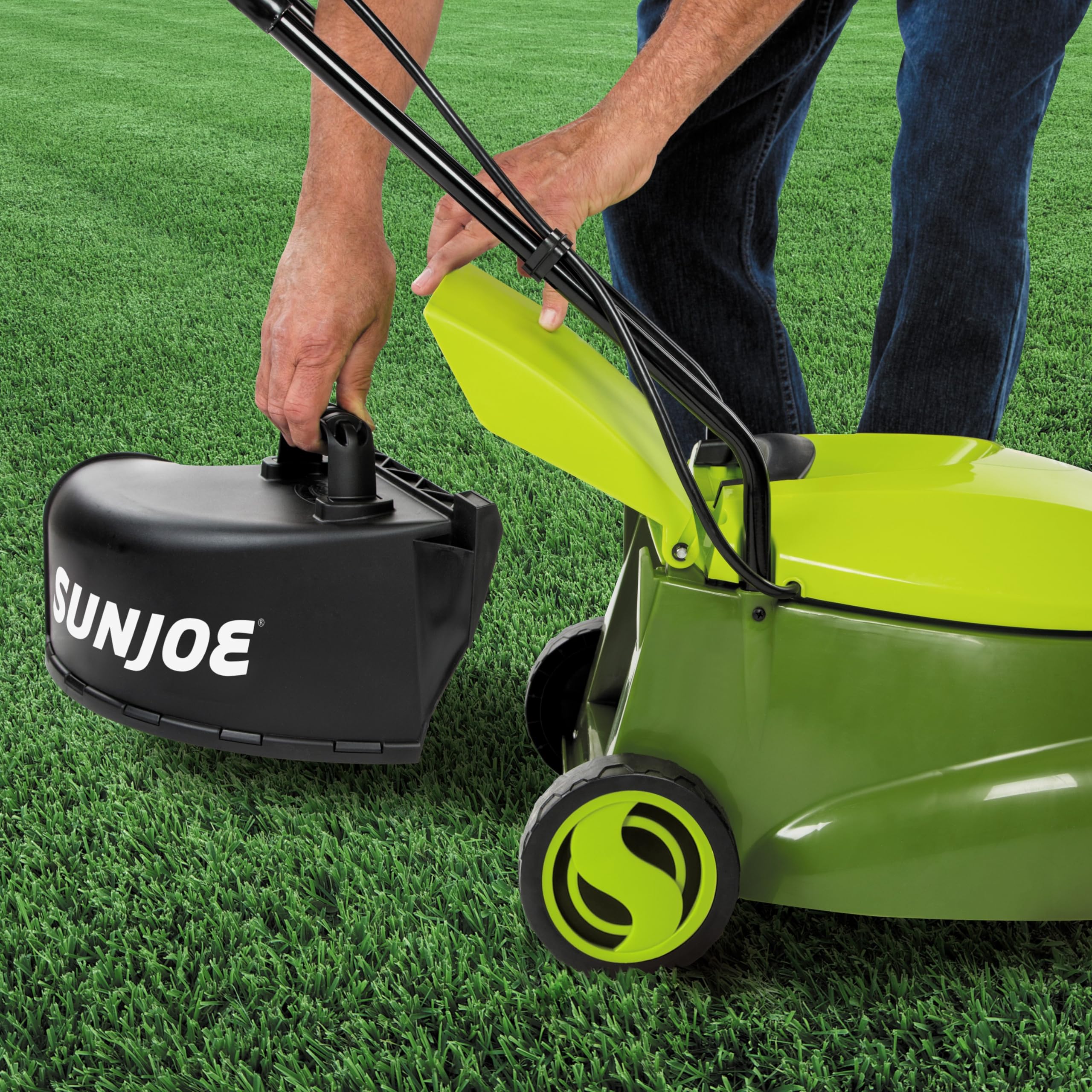 Amazon.com : Sun Joe Cordless Electric Push Lawn Mower with 10.6