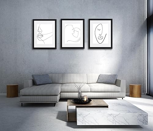 Miniatura 10 de HEART ART Juego de 9 portarretratos de 11 x 14 pulgadas, marco de 11 x 14 pulgadas para portarretratos de 8 x 10 pulgadas con paspartú, marco de