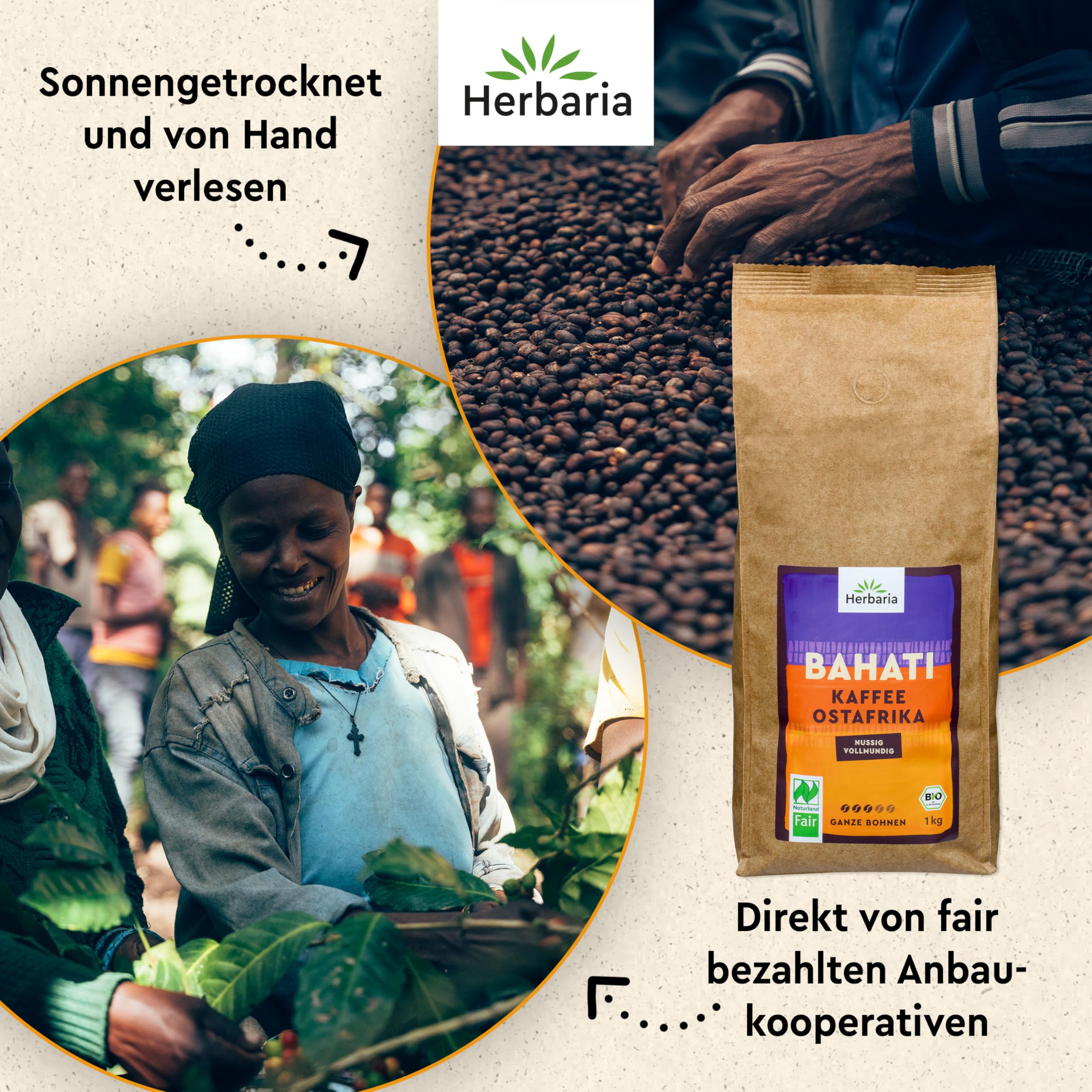 Bahati Kaffee ganze Bohne bio 1000 g