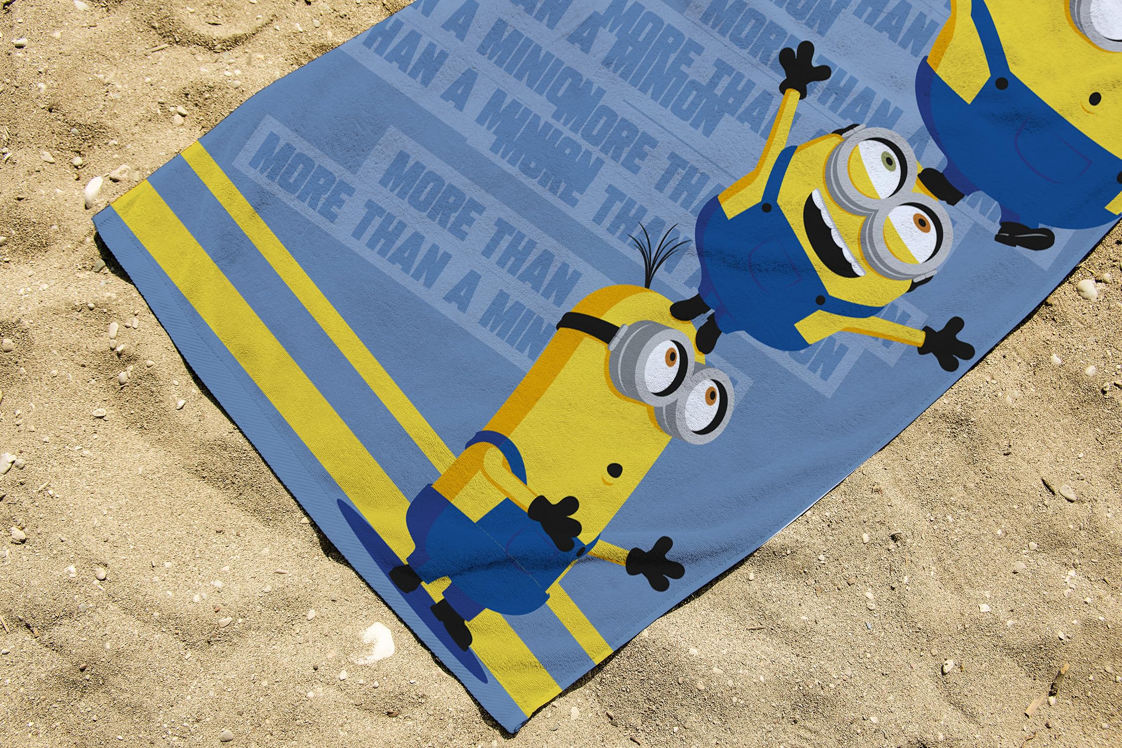 LES MINIONS – Telo mare Les Minions 75 x 150 cm – 300 GSM – 100% cotone – Blu