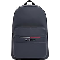 Tommy Hilfiger Uomo Zaino Foundation con Logo, Blu (Space Blue), Taglia Unica