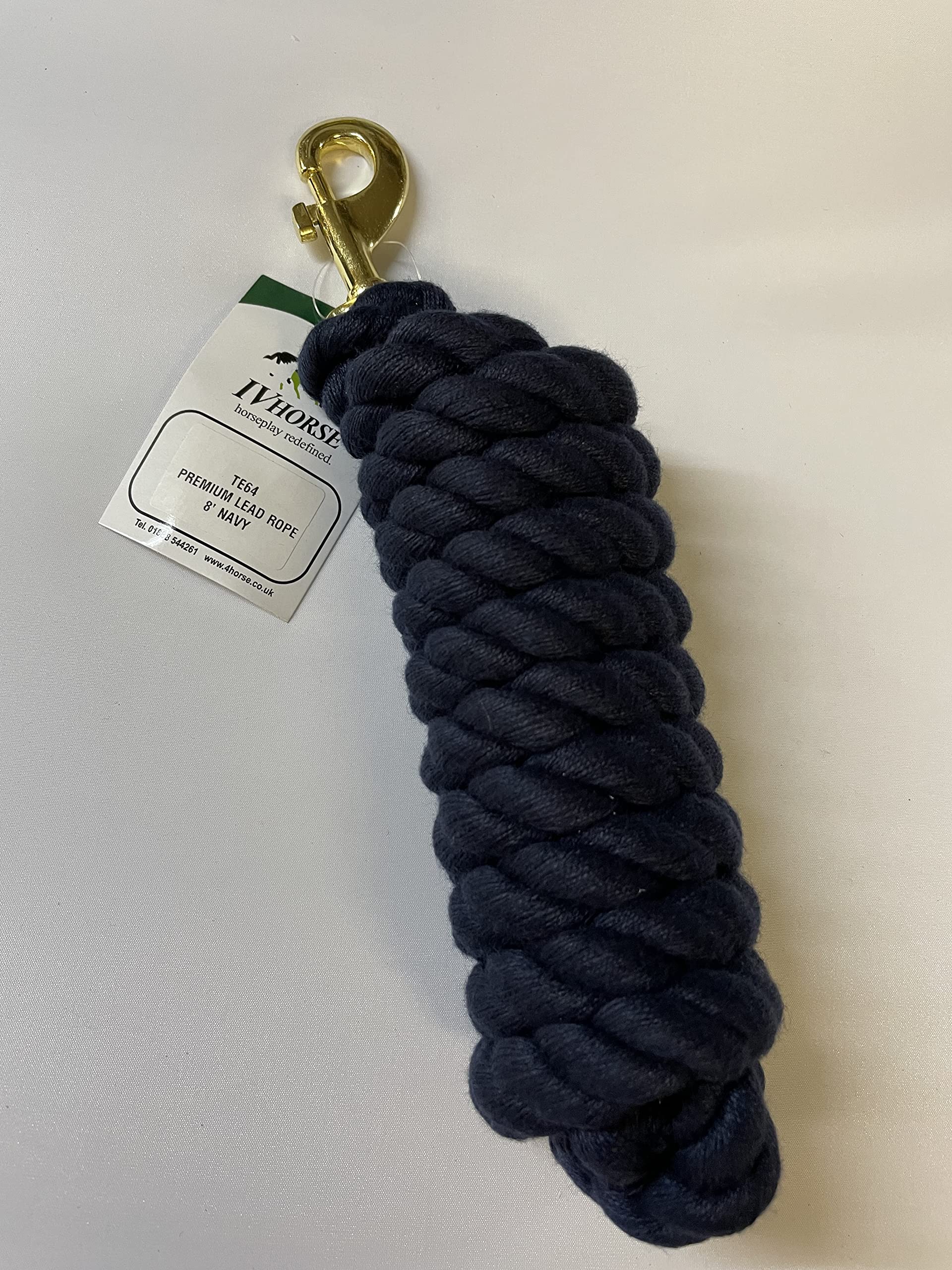 IV Horse 8' Plain Acrylic Leadrope (Navy) โ image 1