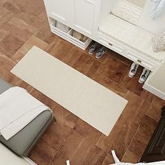 Ottomanson 2 x 2 Shaggy Area Rug - Plush Cozy Non-Slip Carpet for Bedroom Living Room Nursery -