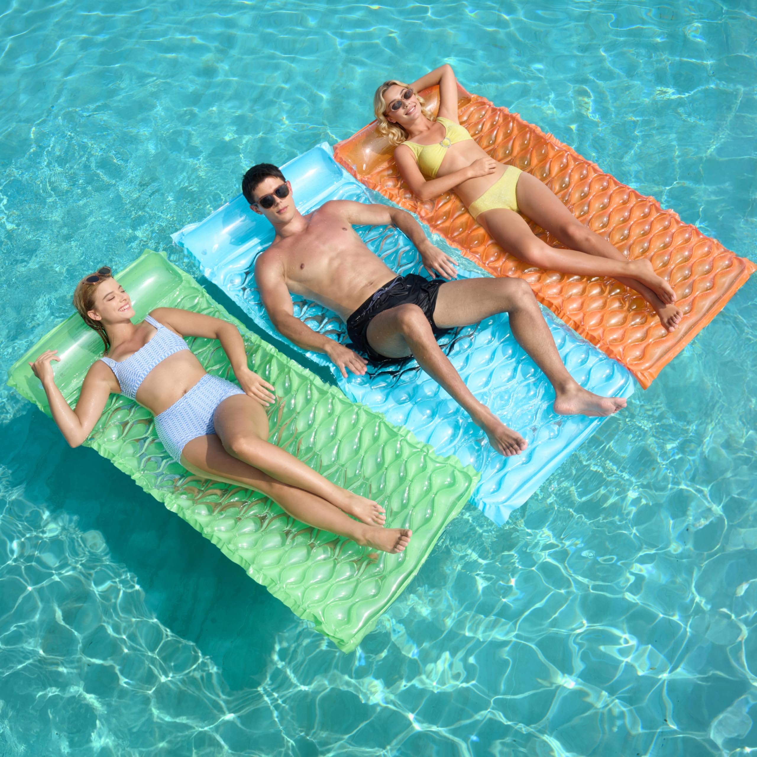 Sloosh 3-Pack Inflatable Pool Mats
