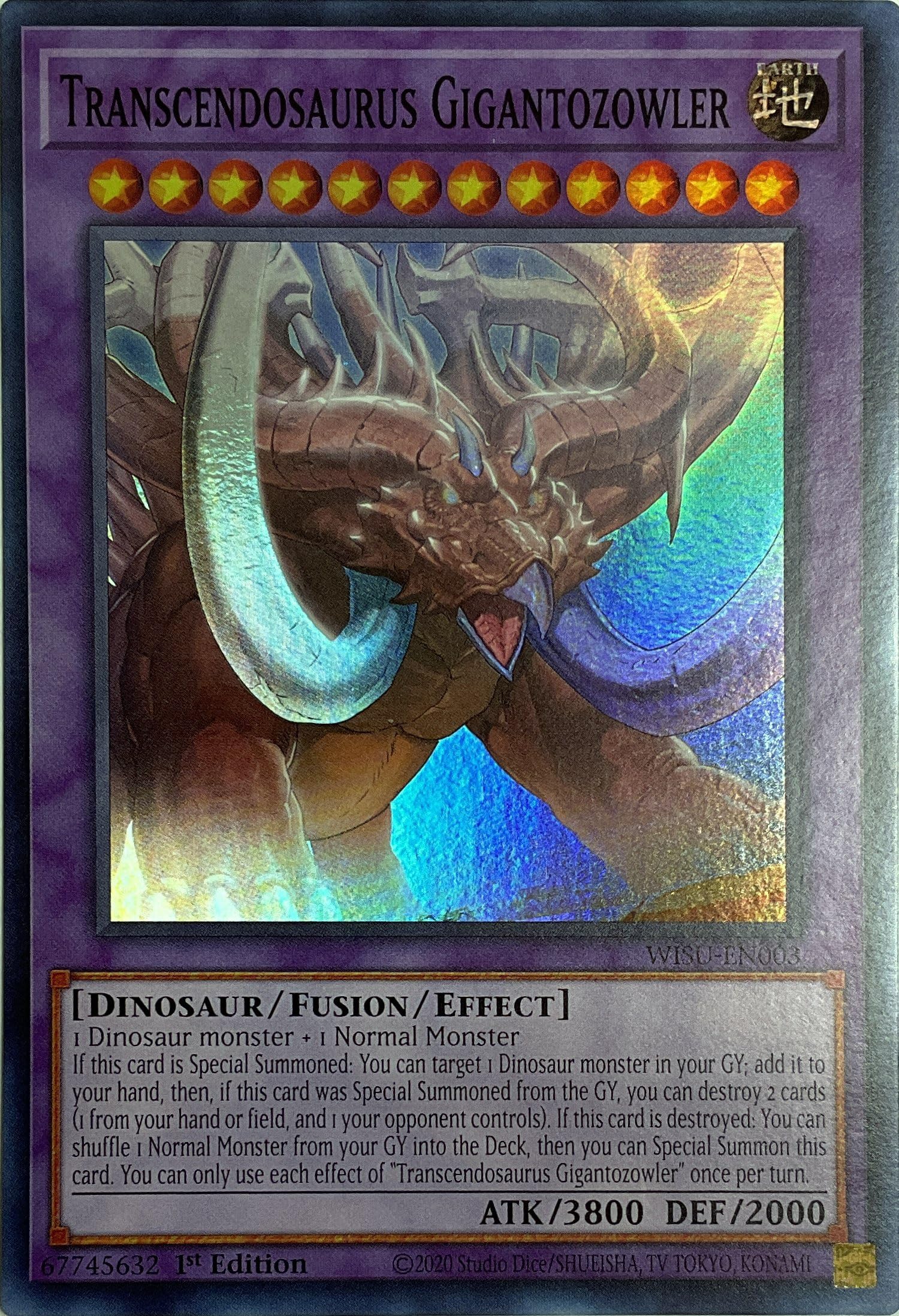Amazon.com: Transcendosaurus Gigantozowler - WISU-EN003 - Super Rare