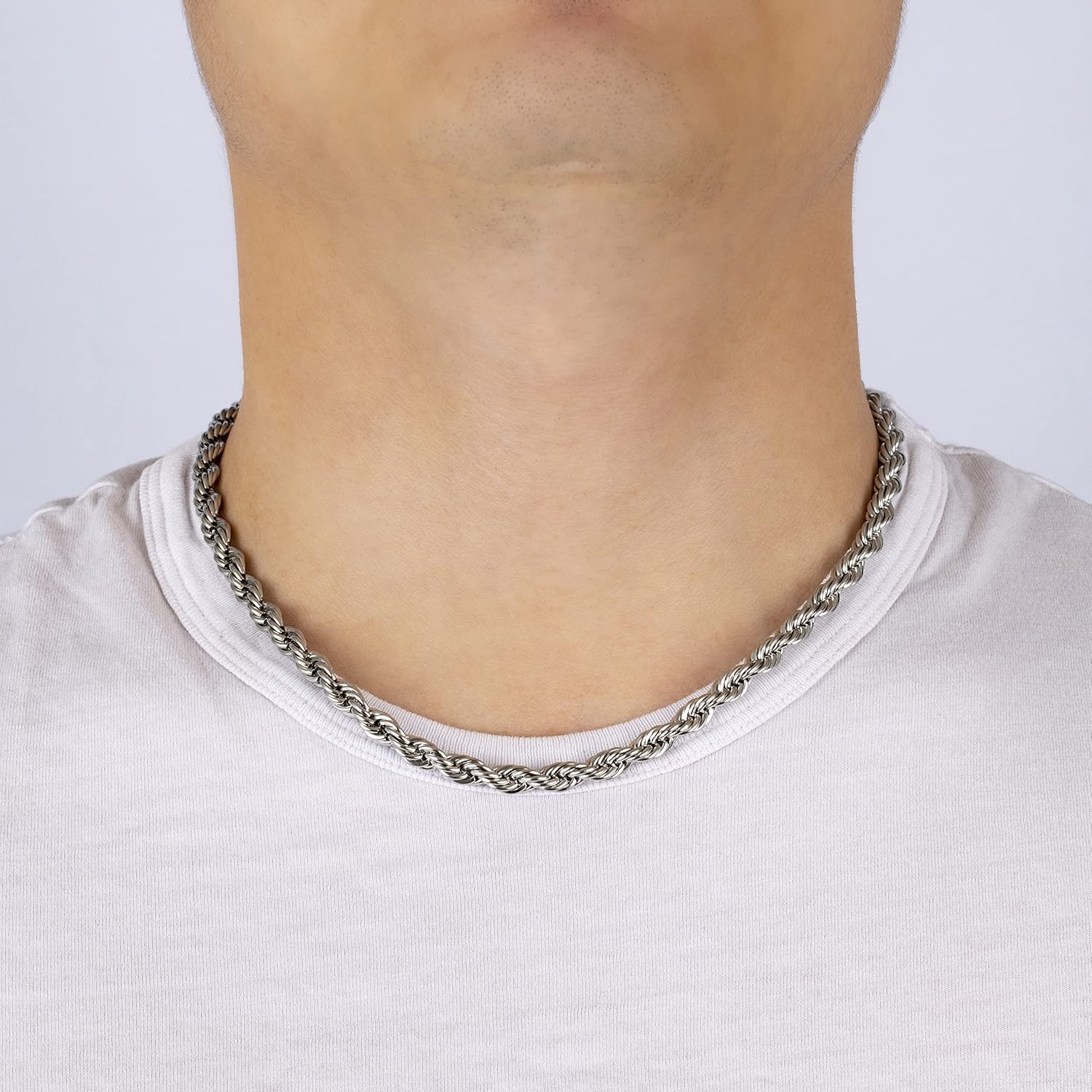 Amazon Essentials Stainless Steel 6MM Rope Chain 18 - Image 4