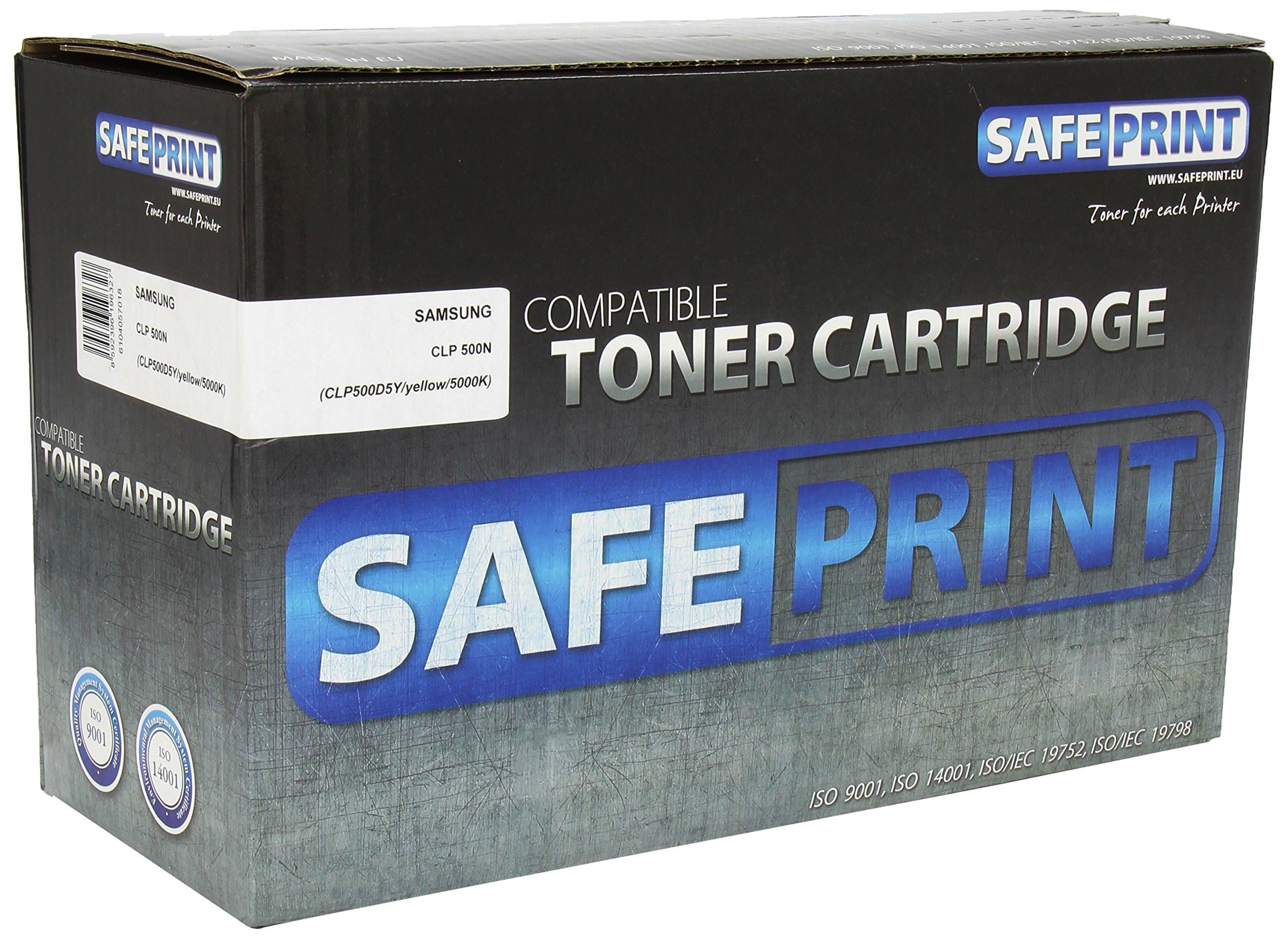SafeprintCLP - 500D5Y laser toner Cartridge compatible with Samsung CLP 500N, 550, 5000 pages 550N-Yellow