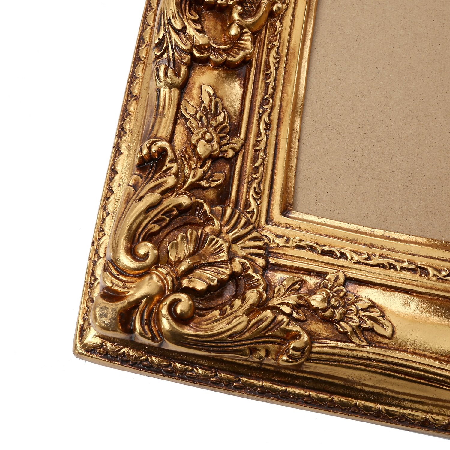CABBEL Fotolijst 40 x 40 cm, zilver, barok vintage frame in antieke look voor posters, foto's en oorkonden, met onbreekbaar acrylglas, decoratief en elegant, perfect voor woonkamer, kantoor of galerij