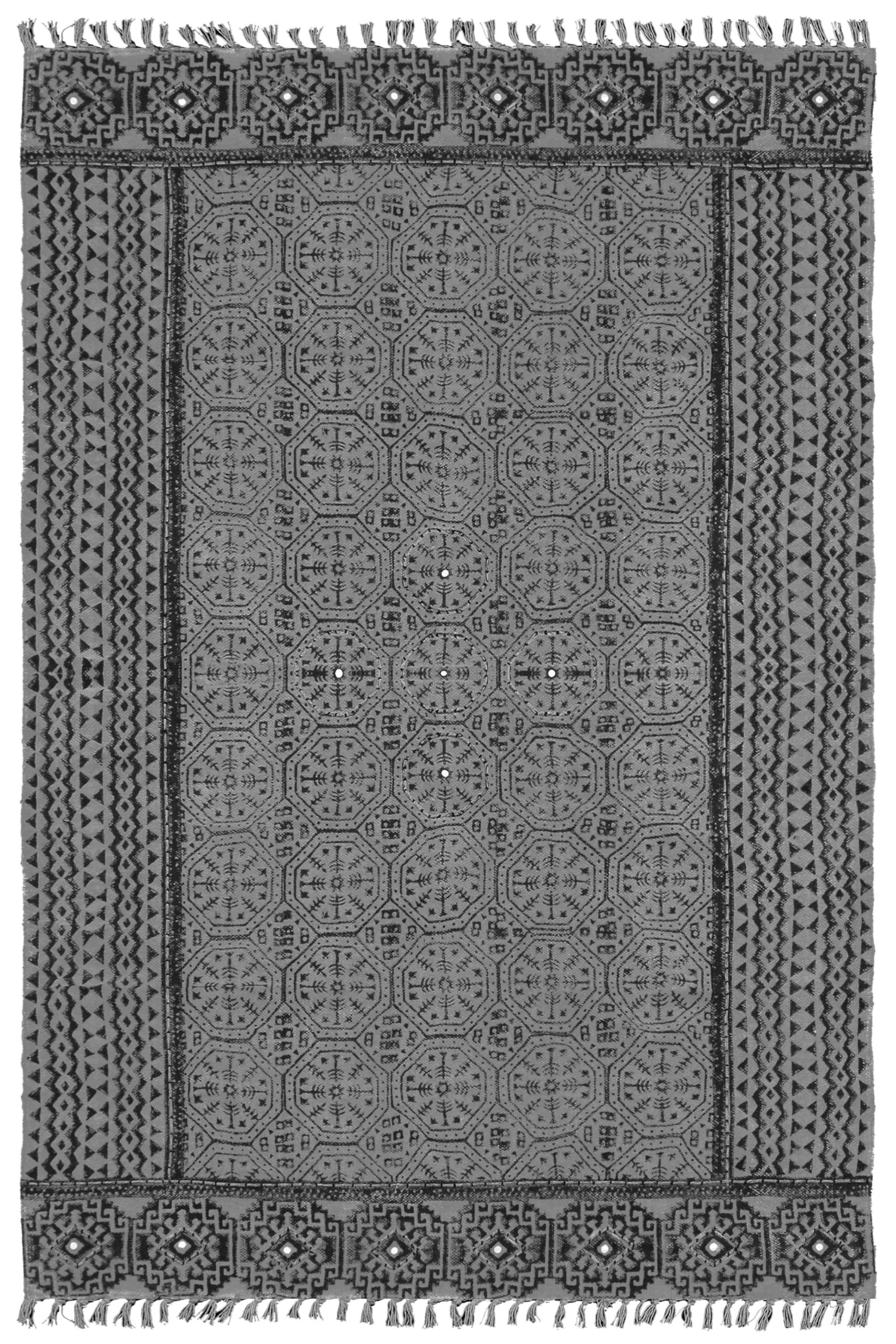 Tapis de couloir anti-salissure en coton tissé plat pour protéger l'escalier et l'entrée