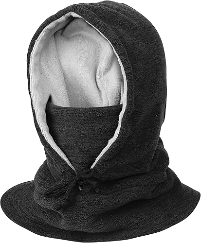 Pasamontañas de forro polar grueso para invierno, resistente al viento, para el cuello, gorros, pasamontañas, talla única