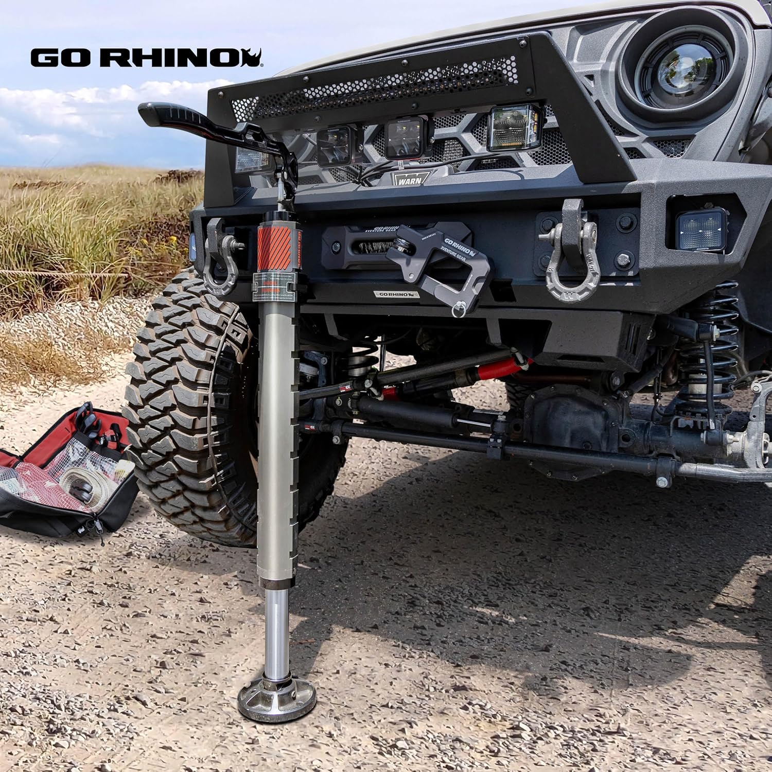 Go Rhino El Gato EG1 Hydraulic Jack Bag | Nylon, Black/Red | XG-RJ50050B