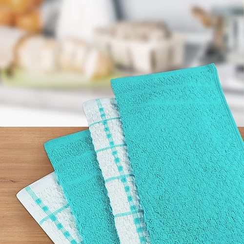 Miniatura 5 de Utopia Towels Toallas de cocina 6 unidades 15 x 25 pulgadas, 100% algodón hilado en anillo súper suaves y absorbentes, toallas de cocina y bar