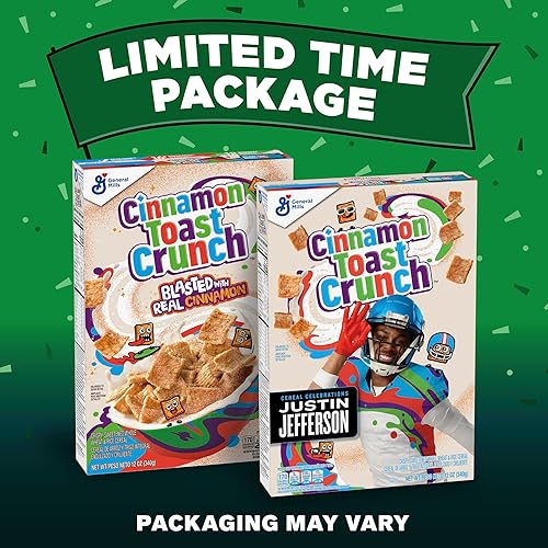 Miniatura 3 de Cereal original de desayuno crujiente de canela tostada cereales de canela crujiente caja de 12 onzas