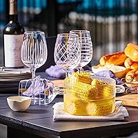 Vista 6 de Le'raze Olla de cocina de vidrio con tapa, 1.6 L (54 onzas), resistente al calor, juego de ollas de cocina de vidrio de borosilicato, olla a fuego