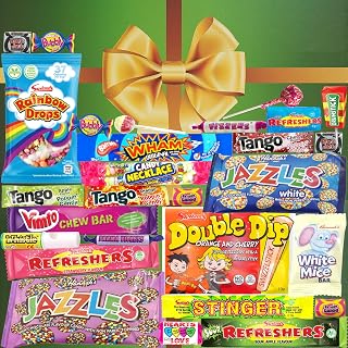 Letterbox Buster Retro Sweets Gift Box: Gorgeously Packaged Old Fashioned Pick & Mix Sweet Hamper Selection Gifts For Men, Women & Kids At Birthdays and Christmas