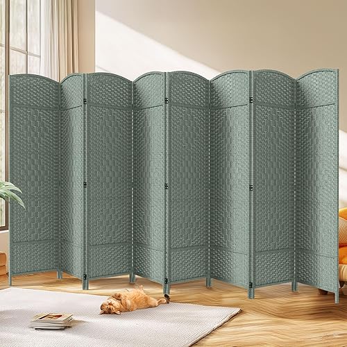 JOSTYLE Divisor de habitación, pantalla de privacidad extra ancha de 6 pies de alto, pantallas de privacidad plegables con separadores de habitación