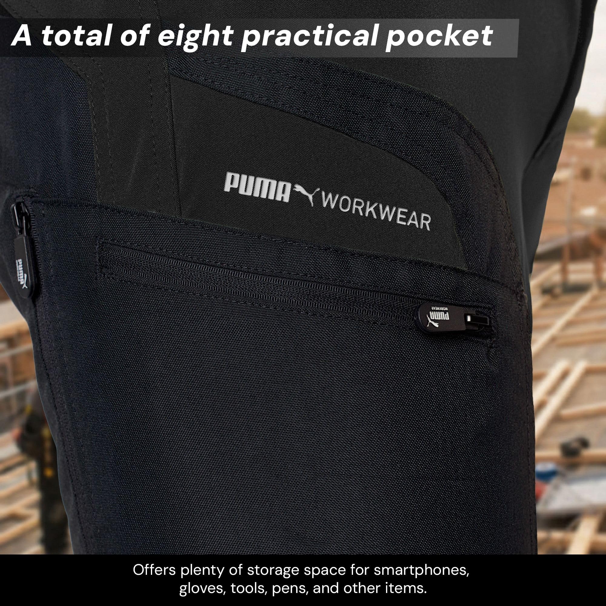 PUMA Workwear Pro-One Adventure - Pantalon de randonnée court pour homme - Short avec nylon renforcé durable - Pantalon d'extérieur respirant et léger - Pantalon de trekking avec stretch 4 directions