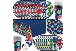 PJ Masks Party Supplies Set: Unmask the Fun for 16!