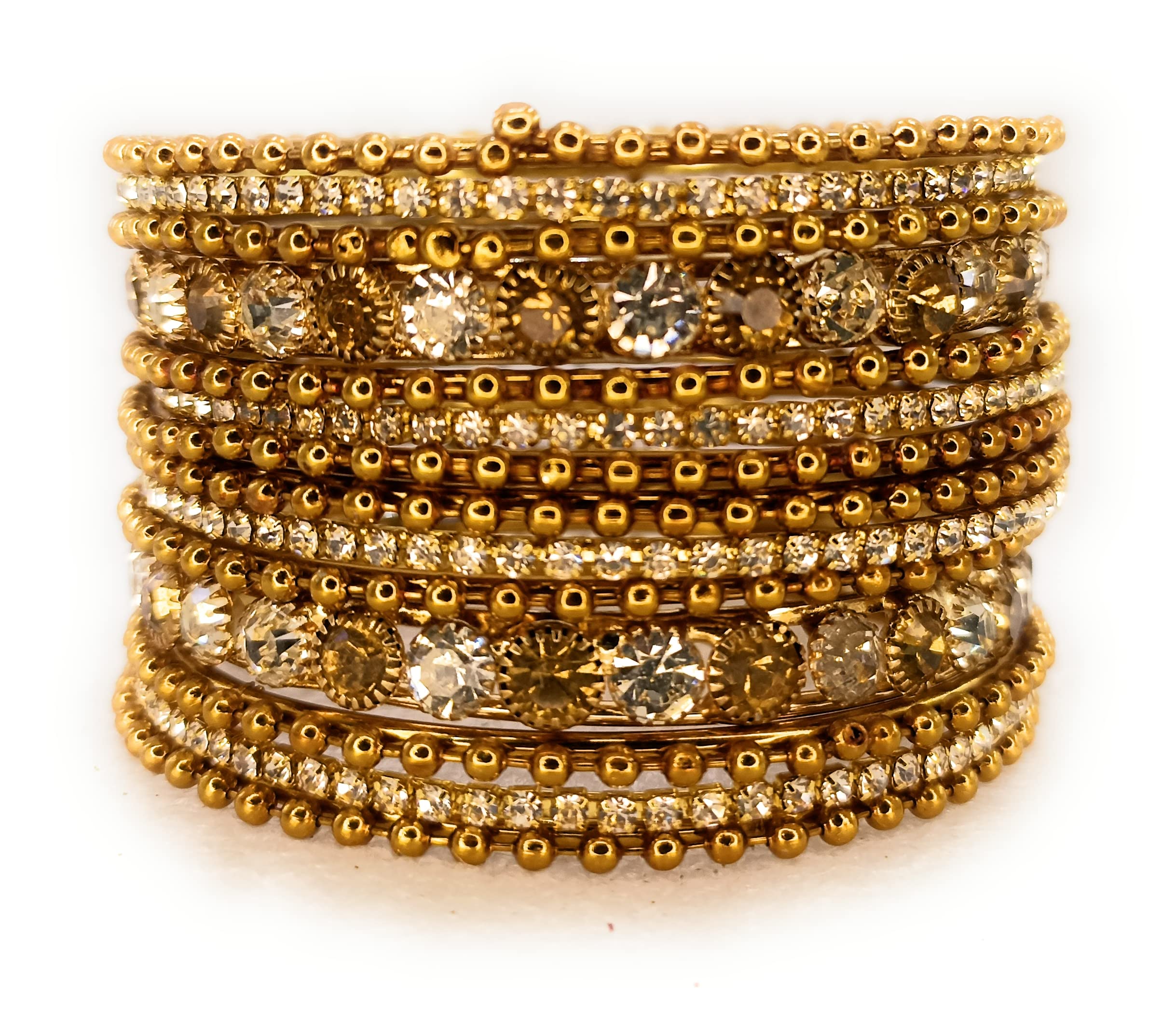 SBS Alloy Metal Beaded & Zircon Stone Bangles set for girl child (Dual color big stone bangles set, 10-14 year old (60mm diameter)) (B0BTJC1945) Amazon Price History, Amazon Price Tracker