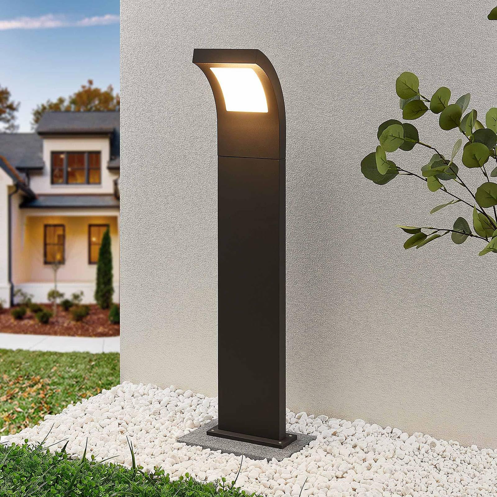 Arcchio LED Wegeleuchte/Pollerleuchte, Höhe: 100 cm Wegelampe spritzwassergeschützt IP65 1x 10,8W Außenleuchte