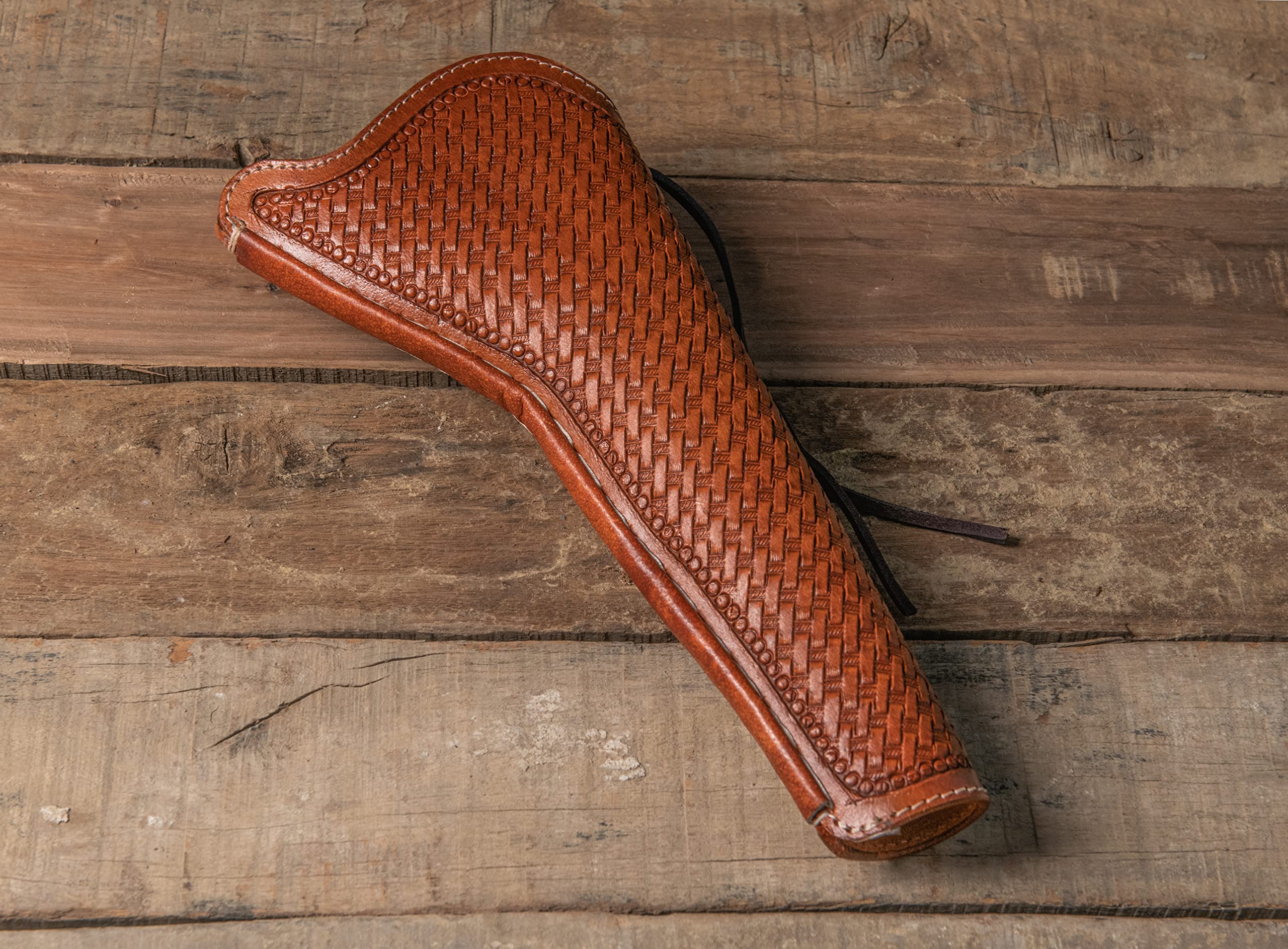 Fondina Cross Draw / Fondina in pelle Western / Si attacca alla cintura / Fondina da cowboy Old West / Marrone / Fatta a mano / Colt Taurus Ruger Wesson - Italia