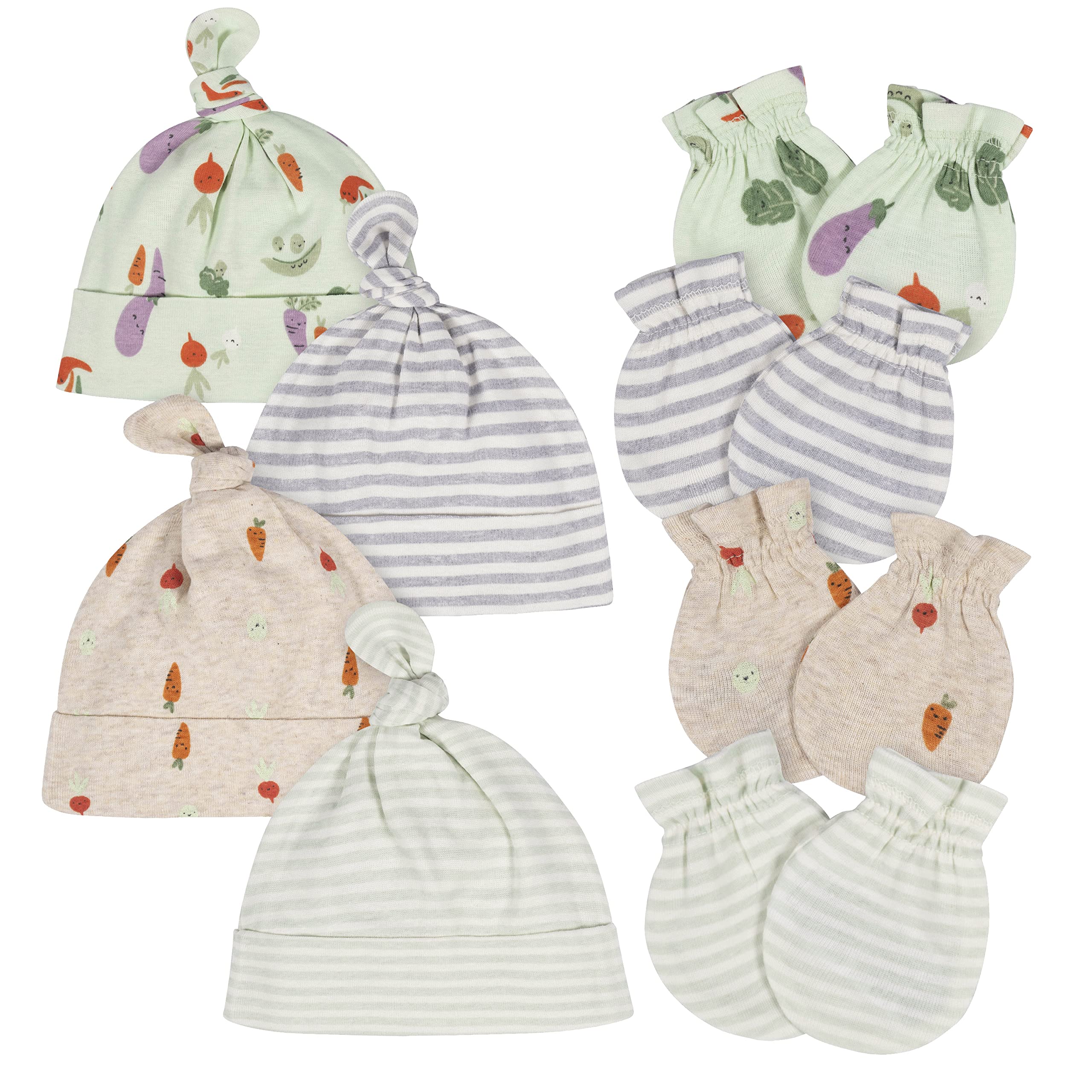 GerberBaby Boys' Cap and Mitten Sets