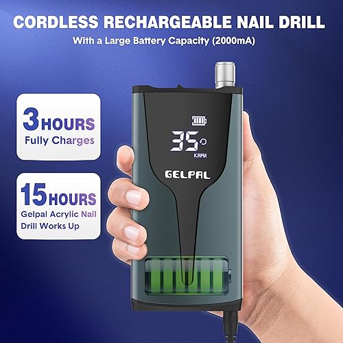 Miniatura 4 de Gelpal Kit profesional de uñas (incluye colector de polvo de uñas y taladro de uñas)