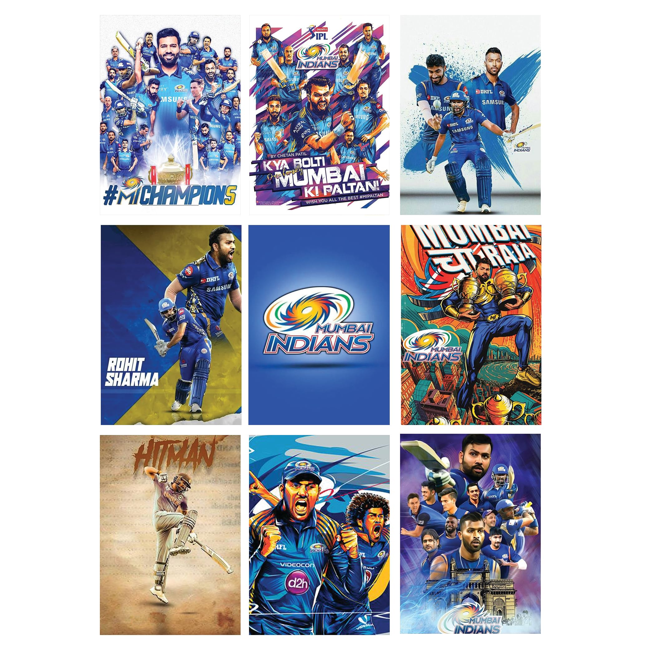 AROA Set of 9 MI Fever Wall Posters Model : 098 Wall Stickers Wall Decor Poster for Room | Size : 6 in X 8.5 in | 300 GSM Wall Stickers (B0CY653XJ8) Amazon Price History, Amazon Price Tracker