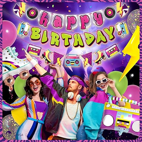 Miniatura 6 de Pirese Hip Hop Birthday Decorations, Graffiti Party Decorations, Hip Hop Party Decor  90s Party Decorations Fresh Prince Party Decorations  80s