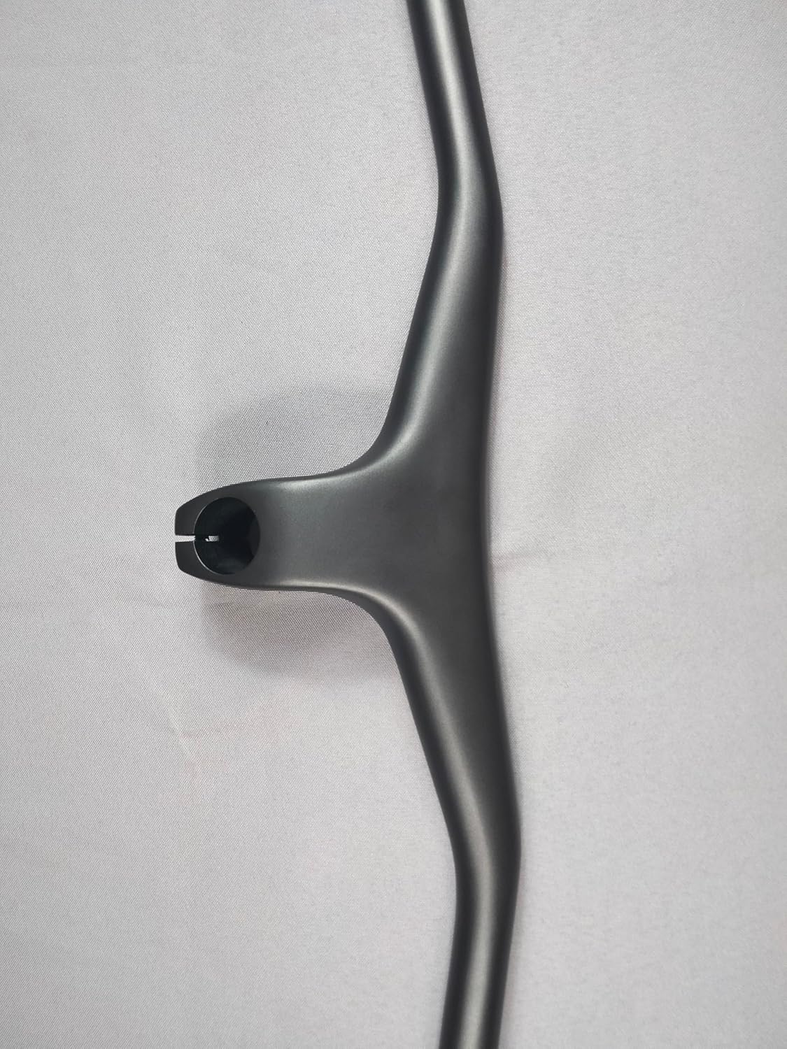 Carbon Mountain Road Bike Handlebar Integrated Carbon Fiber Riser Handlebars 28.6mm Downhill Bike Bars Riser Back Angle 5° Stem Angle -17° (grey and black matt, 720 X 70mm)